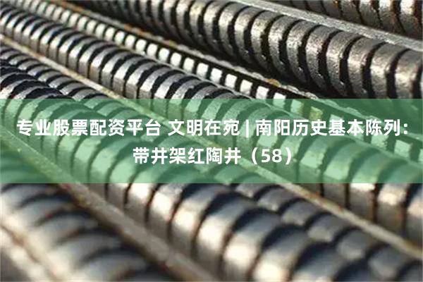 专业股票配资平台 文明在宛 | 南阳历史基本陈列：带井架红陶井（58）